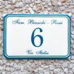 Numero Civico rettangolare