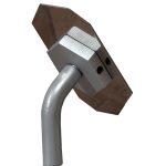 Supporto inox a terreno per cristalli ottagonali