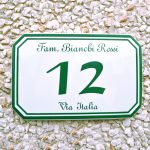 Numero Civico ottagonale