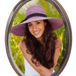 Cornice in acciaio ovale